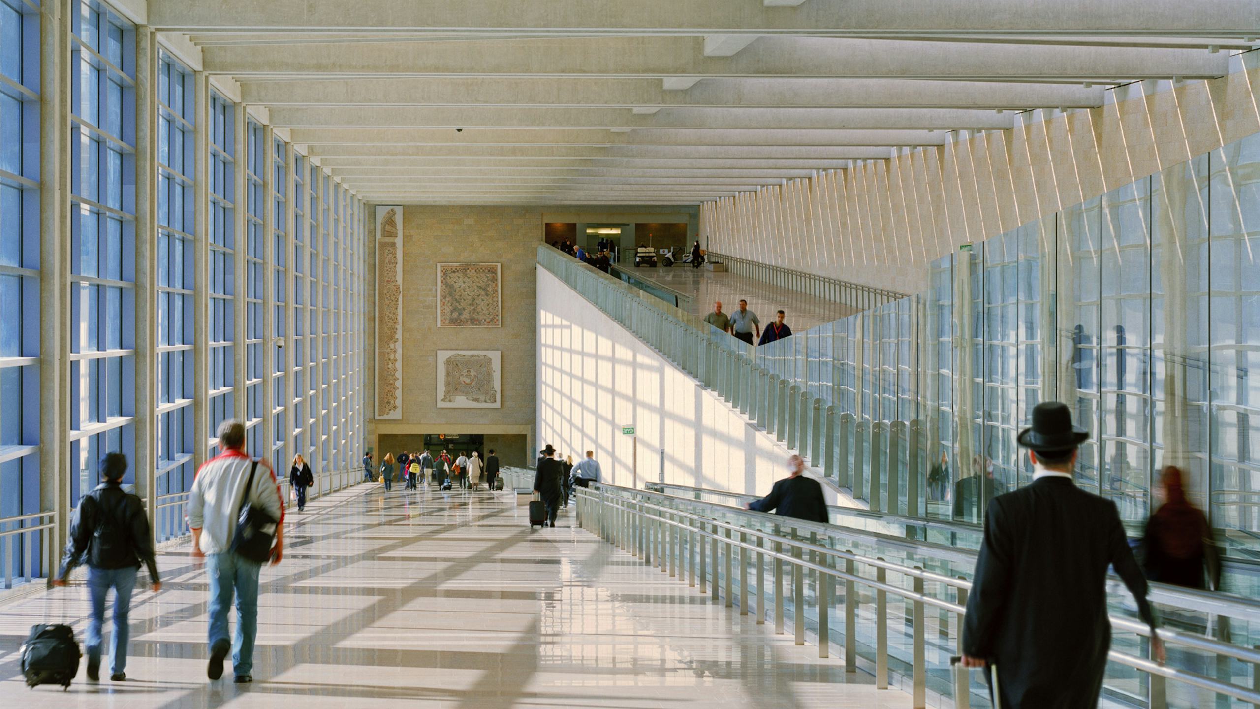 Israel airport emergency passengers evacuating terminal hazmat alert Israel airport