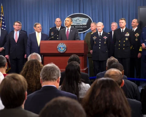 US defense strategy shift Iran conflict military map Middle East