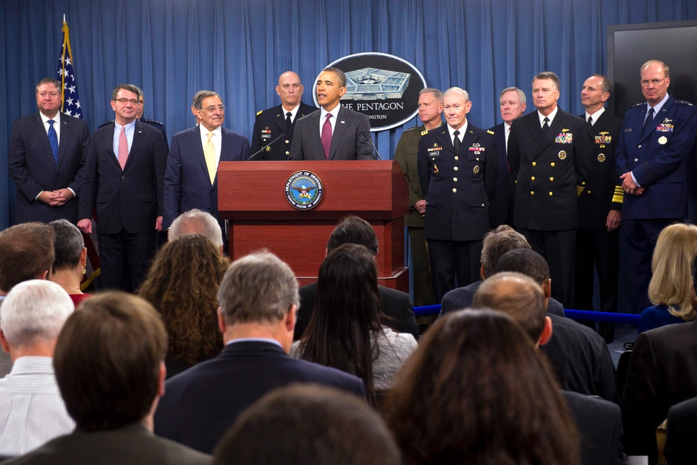 US defense strategy shift Iran conflict military map Middle East