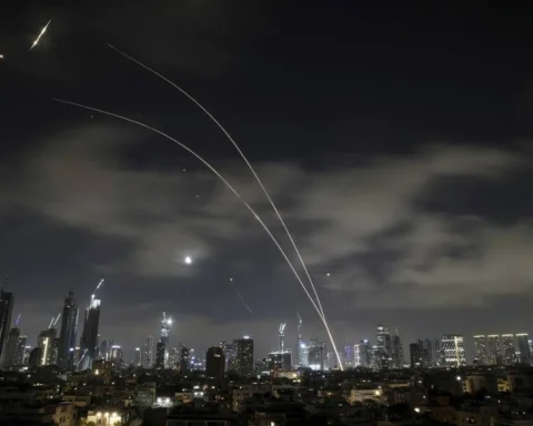 emergency response teams after Middle East missile threat incident in Abu Dhabi