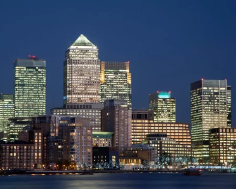 UK nuclear base security guards patrolling submarine facility at night