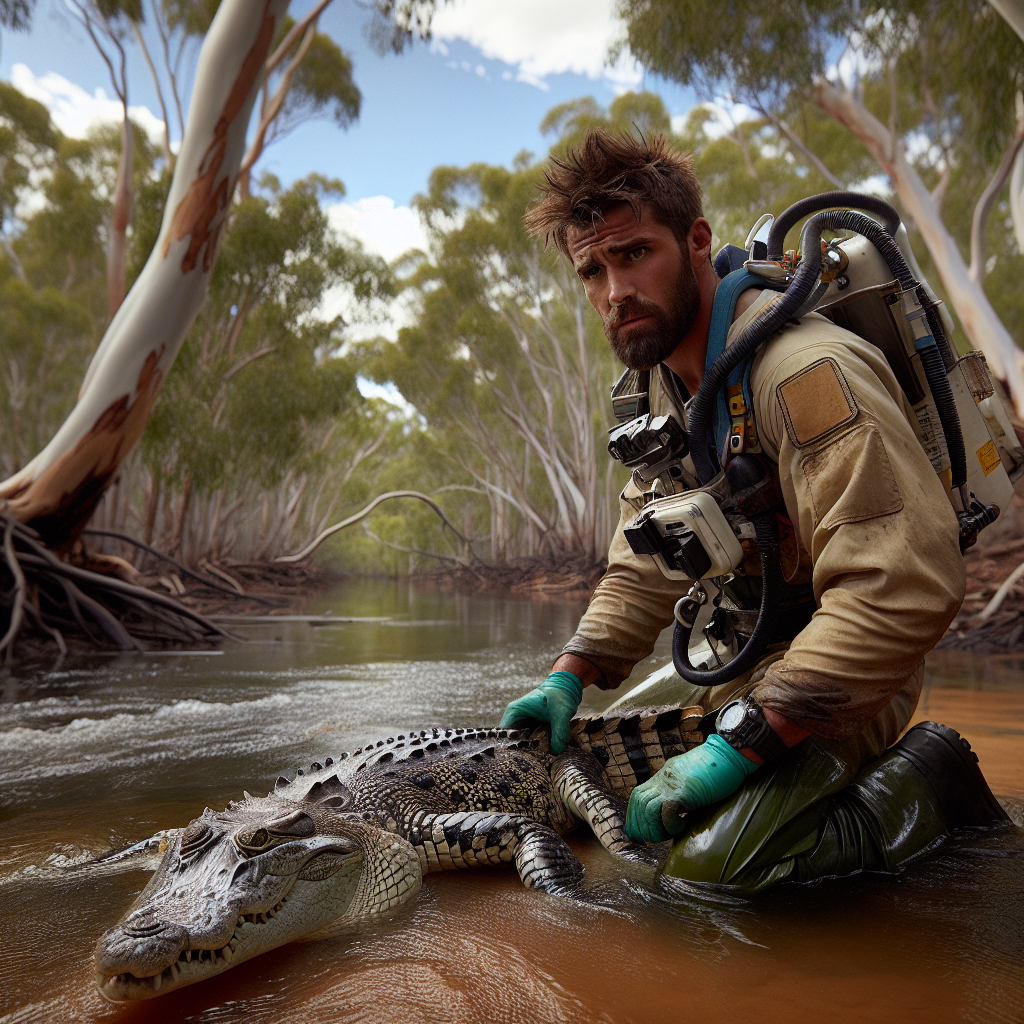 #TheInstant an Australian Rescued a Crocodile