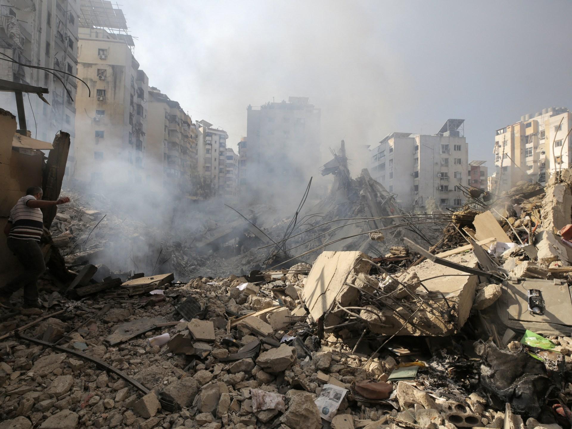 UN humanitarian warning highlights civilian areas damaged in Beirut airstrikes