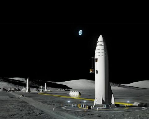 SpaceX Moon project lunar base concept showing long term human settlement plans