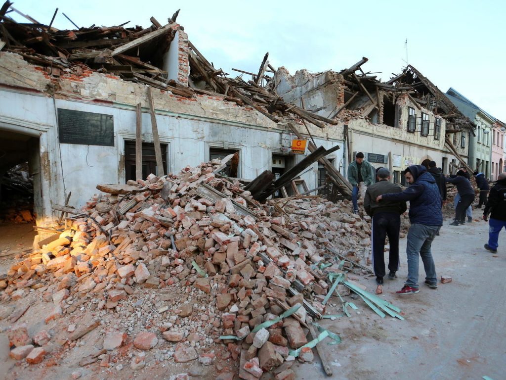 At least seven dead after strong earthquake strikes central Croatia
