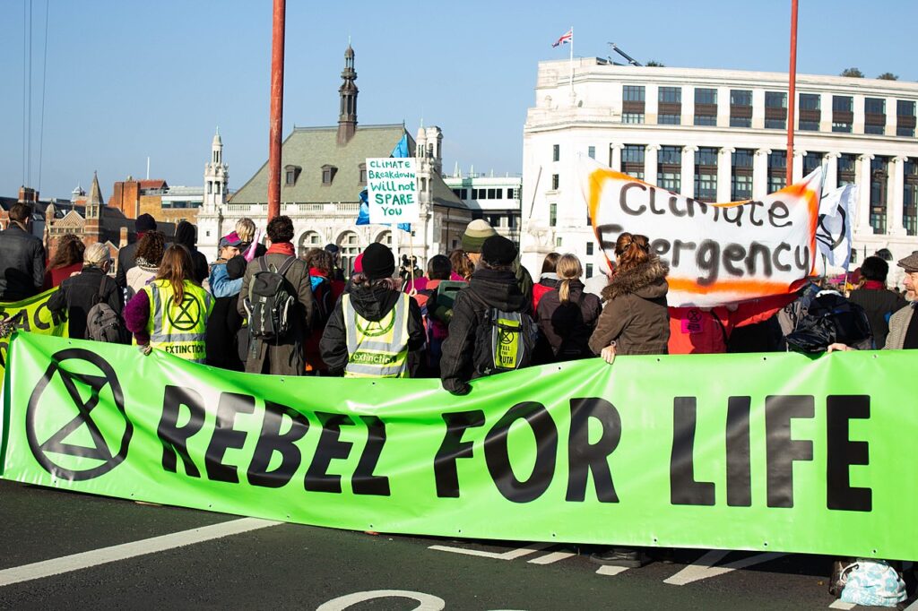 Large-scale protest held in central London by Extinction Rebellion