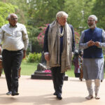 PM Johnson is visiting India while the UK’s Partygate row continues