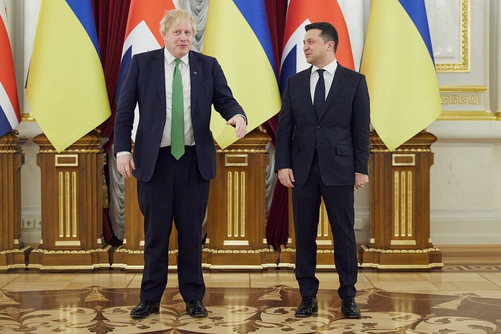 In a meeting in Kyiv, Johnson promises to help Zelensky