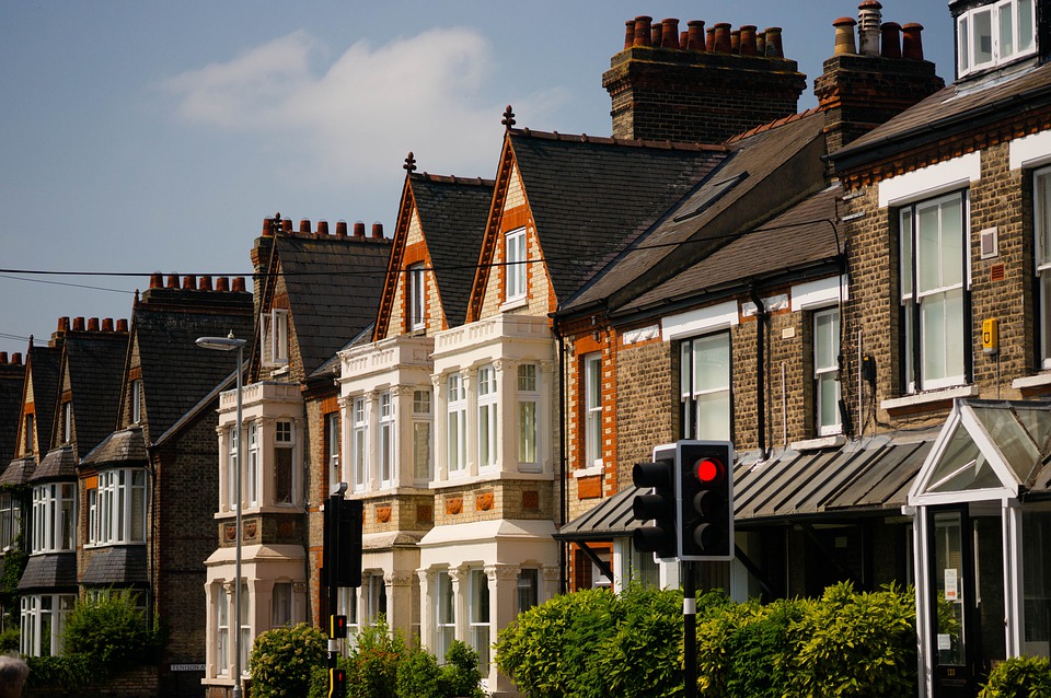 houses in a row in Cambridge