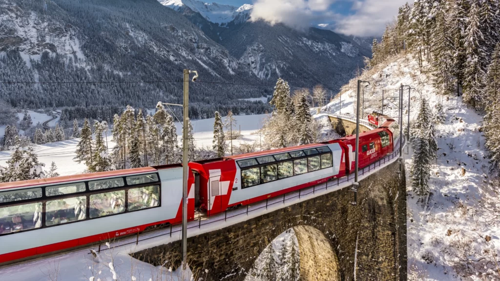 The Most Luxurious Train Trip Through the Swiss Alps
