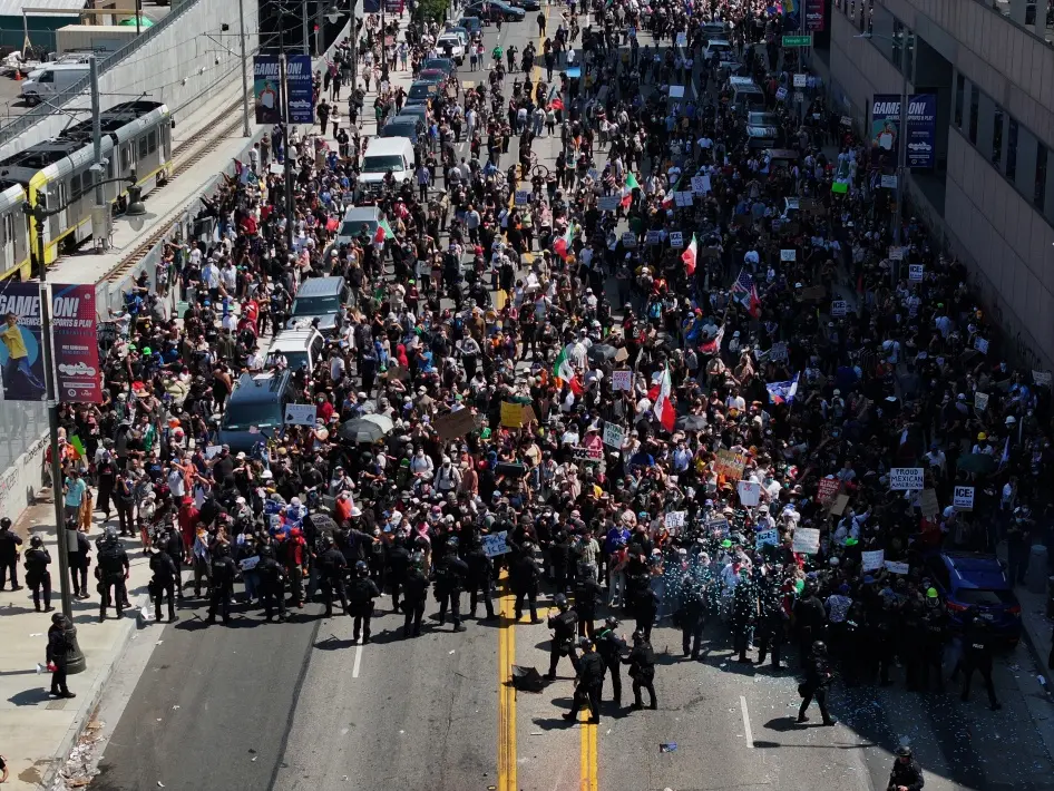 ICE Protests USA 2026 Minneapolis Uprising 3 Large crowd at immigration protest linked to ICE protests USA
