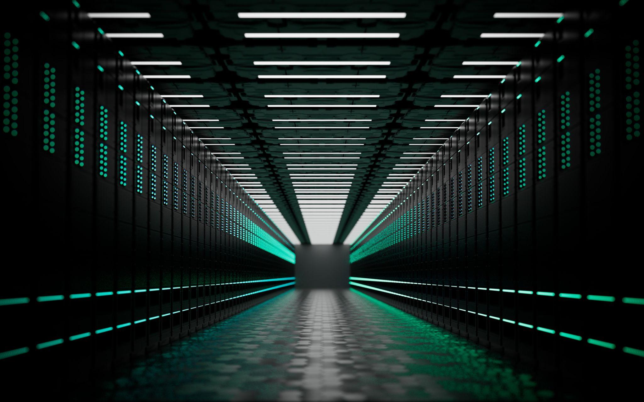 Artificial intelligence server infrastructure supporting AI data center growth worldwide