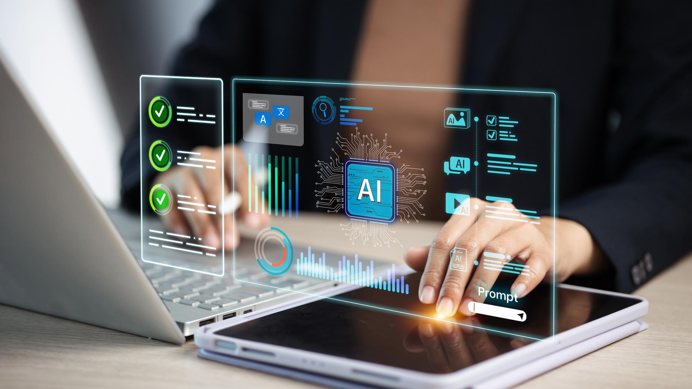 Cloud computing infrastructure powering AI software automation systems worldwide