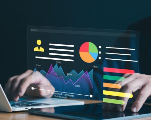 Global banking professionals using AI investment banking systems in modern financial offices