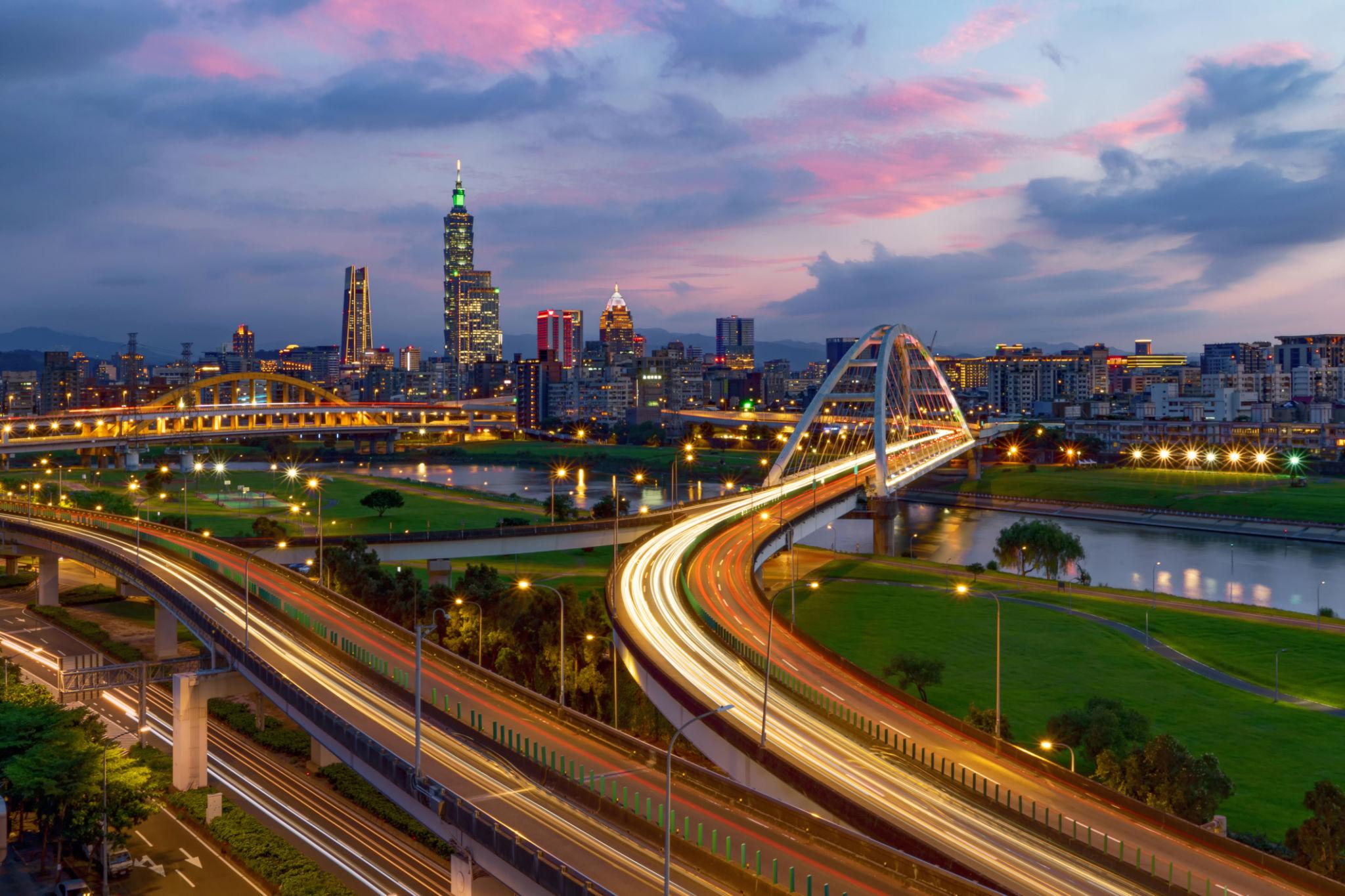 Taipei financial district reflecting Taiwan's financial market outlook