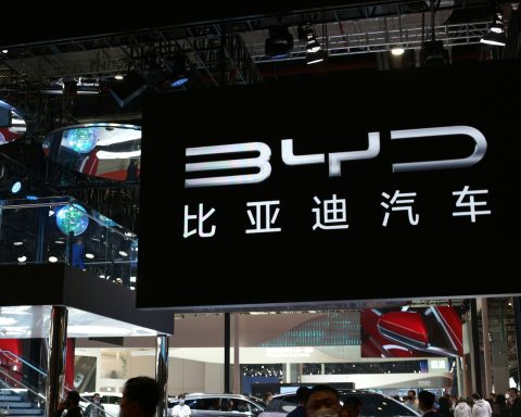Beijing cityscape and Chinese tech firms