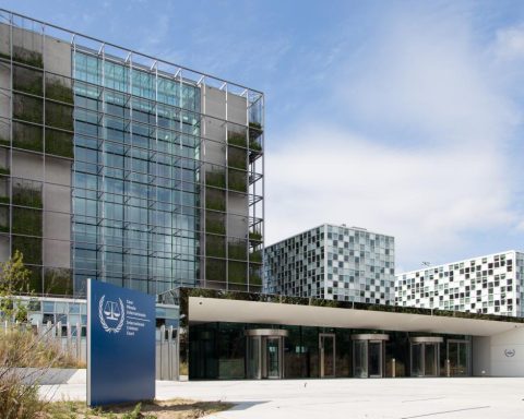 International law highlighted at the International Criminal Court headquarters in The Hague