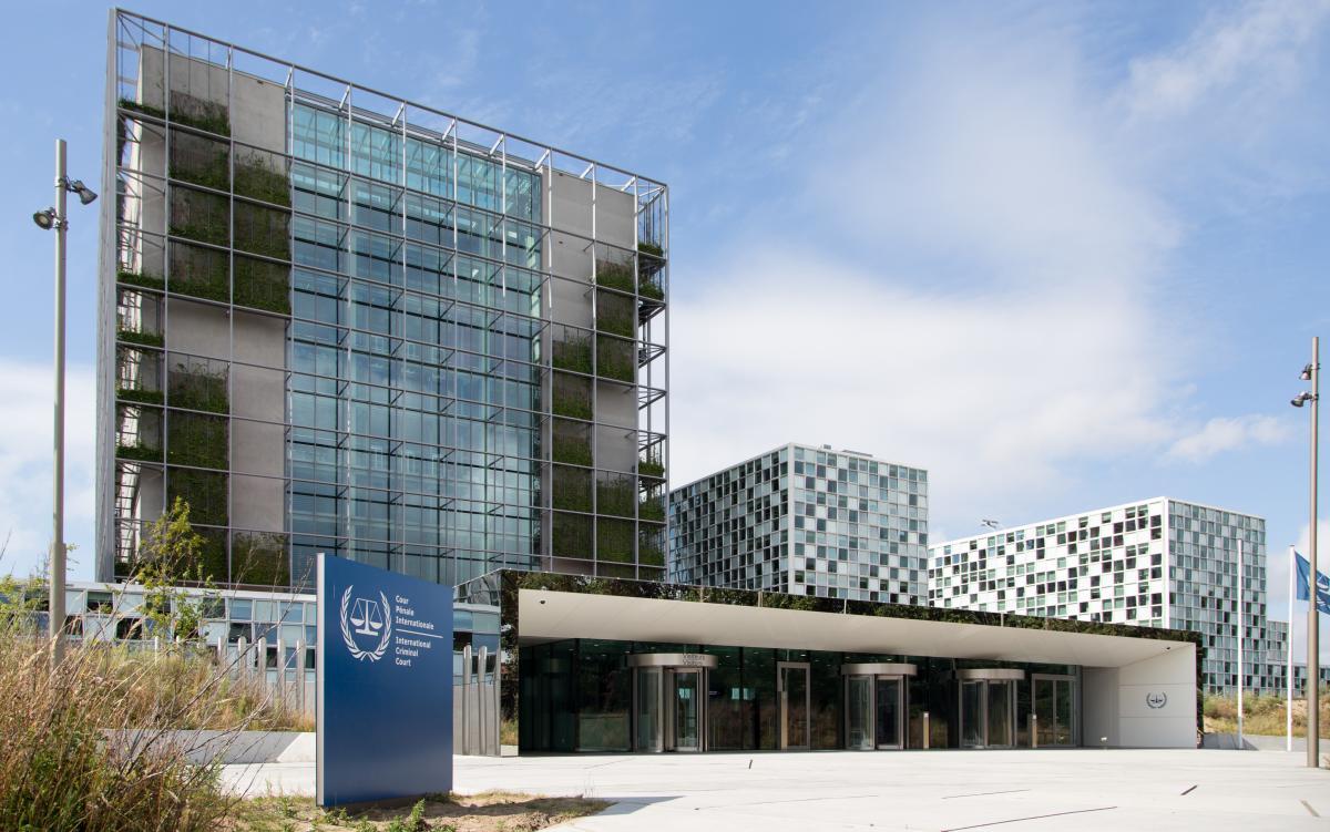 International law highlighted at the International Criminal Court headquarters in The Hague