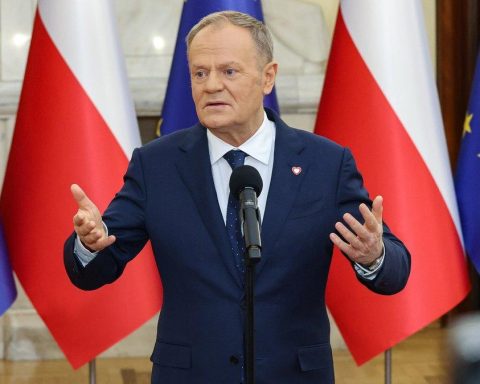 European security update as Donald Tusk addresses media in Warsaw Poland 2026