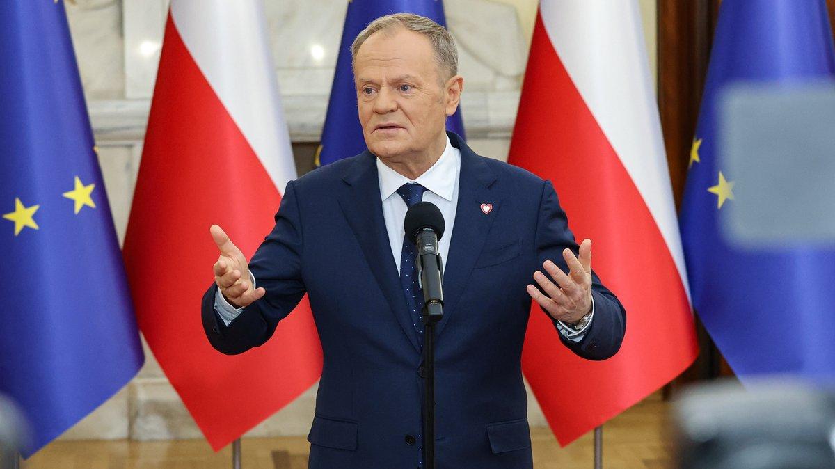 European security update as Donald Tusk addresses media in Warsaw Poland 2026