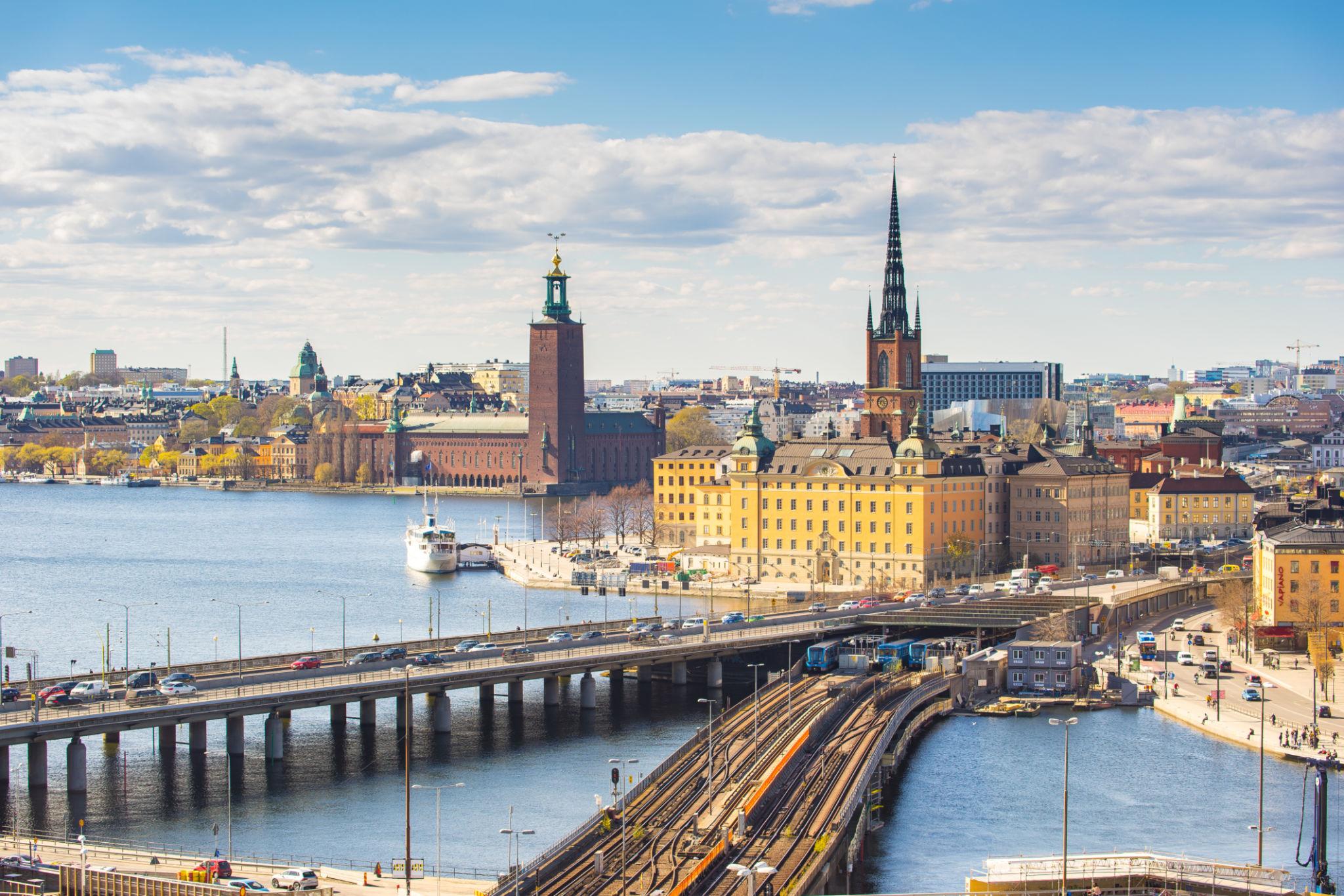 Stockholm skyline representing Sweden's European crime policy and public safety initiatives