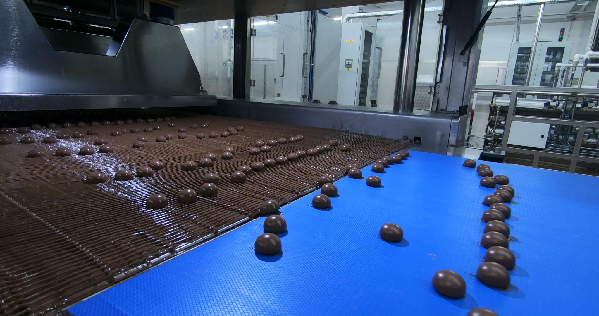 Automated production line contributing to chocolate manufacturing growth and higher output