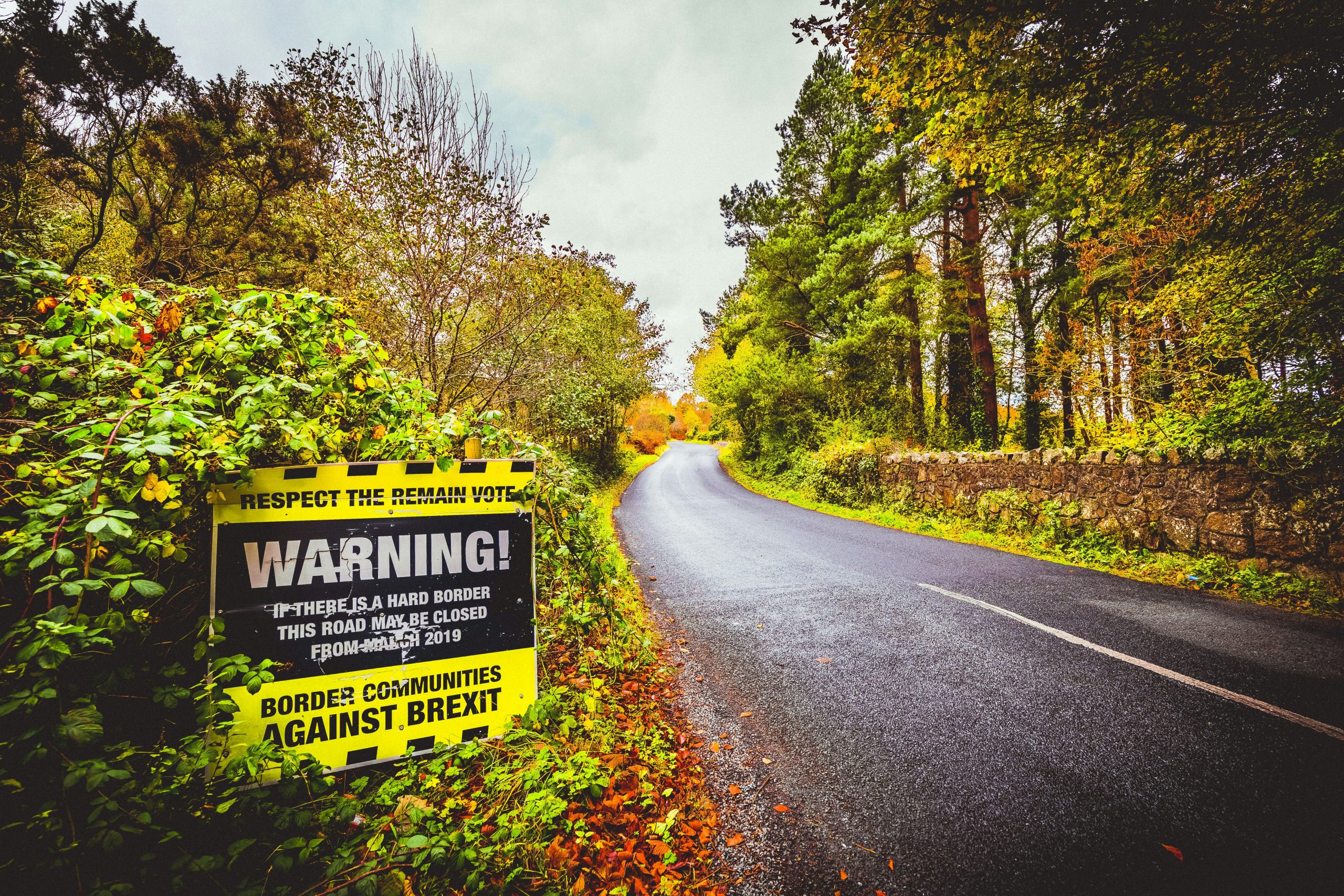 The Reality Of The Challenges In Reintroducing A Hard Irish Border 1 Signage marking the Irish border
