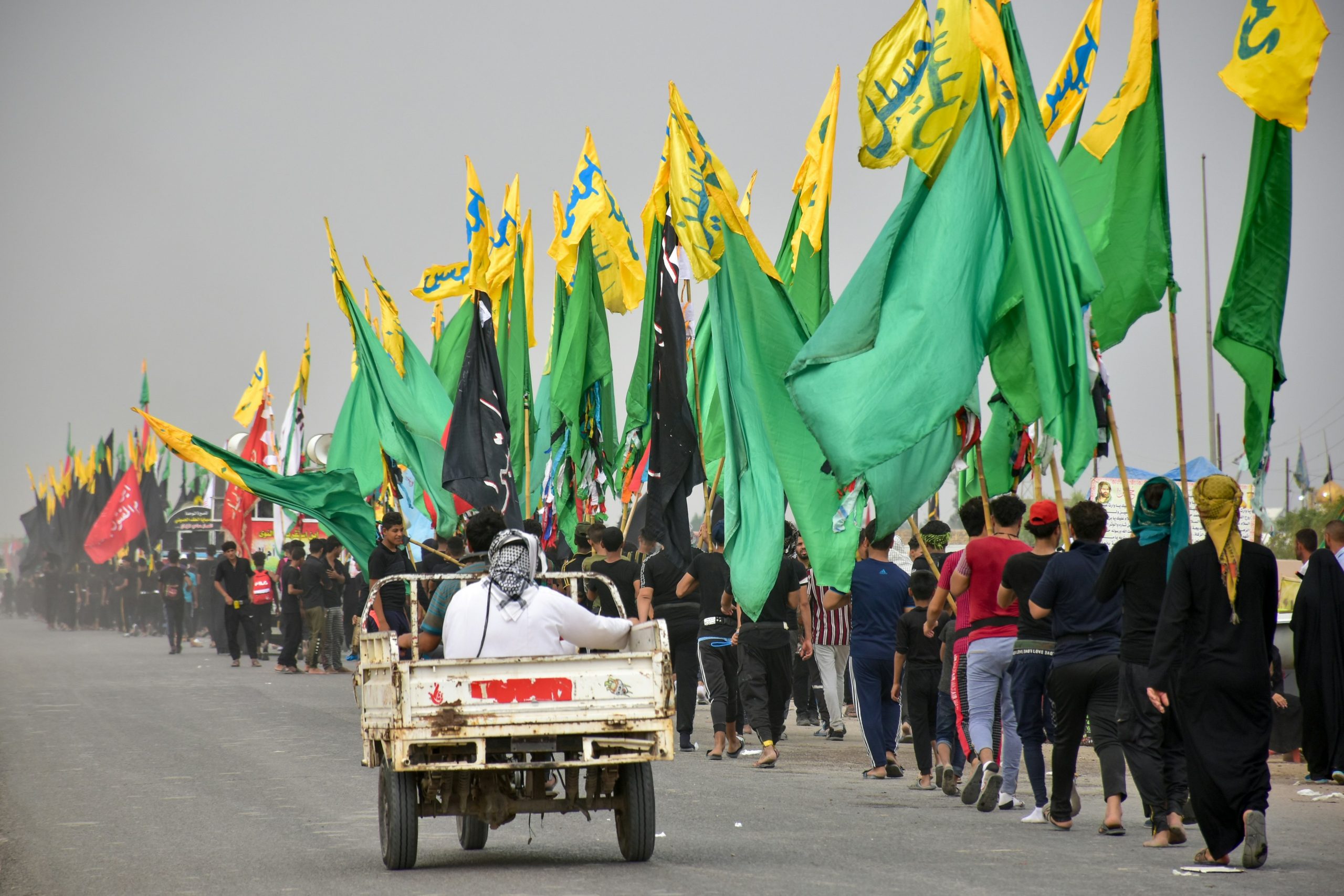 Hezbollah flag in Lebanon during US-Iran deal talks