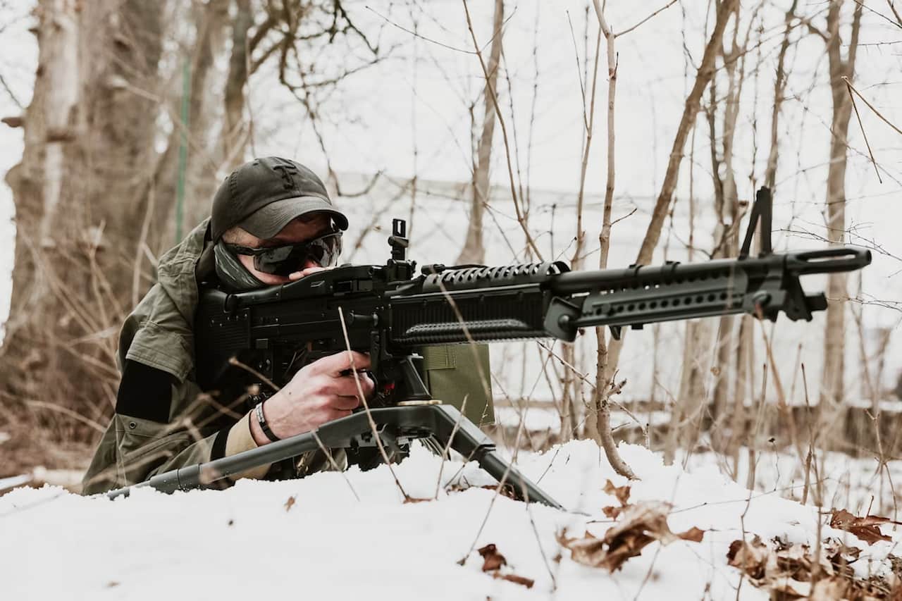 NATO soldiers conducting Arctic training drills