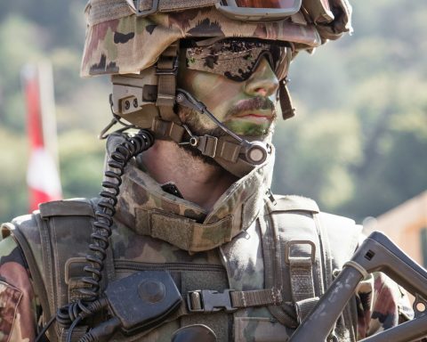 Military surveillance activity monitors security developments near the Lebanon border in 2026