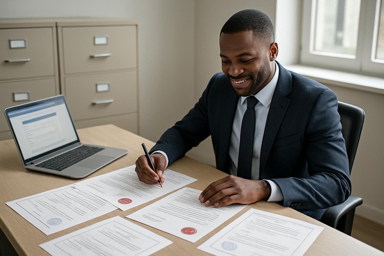 UK company formation process showing a new business owner registering a limited company in 2026