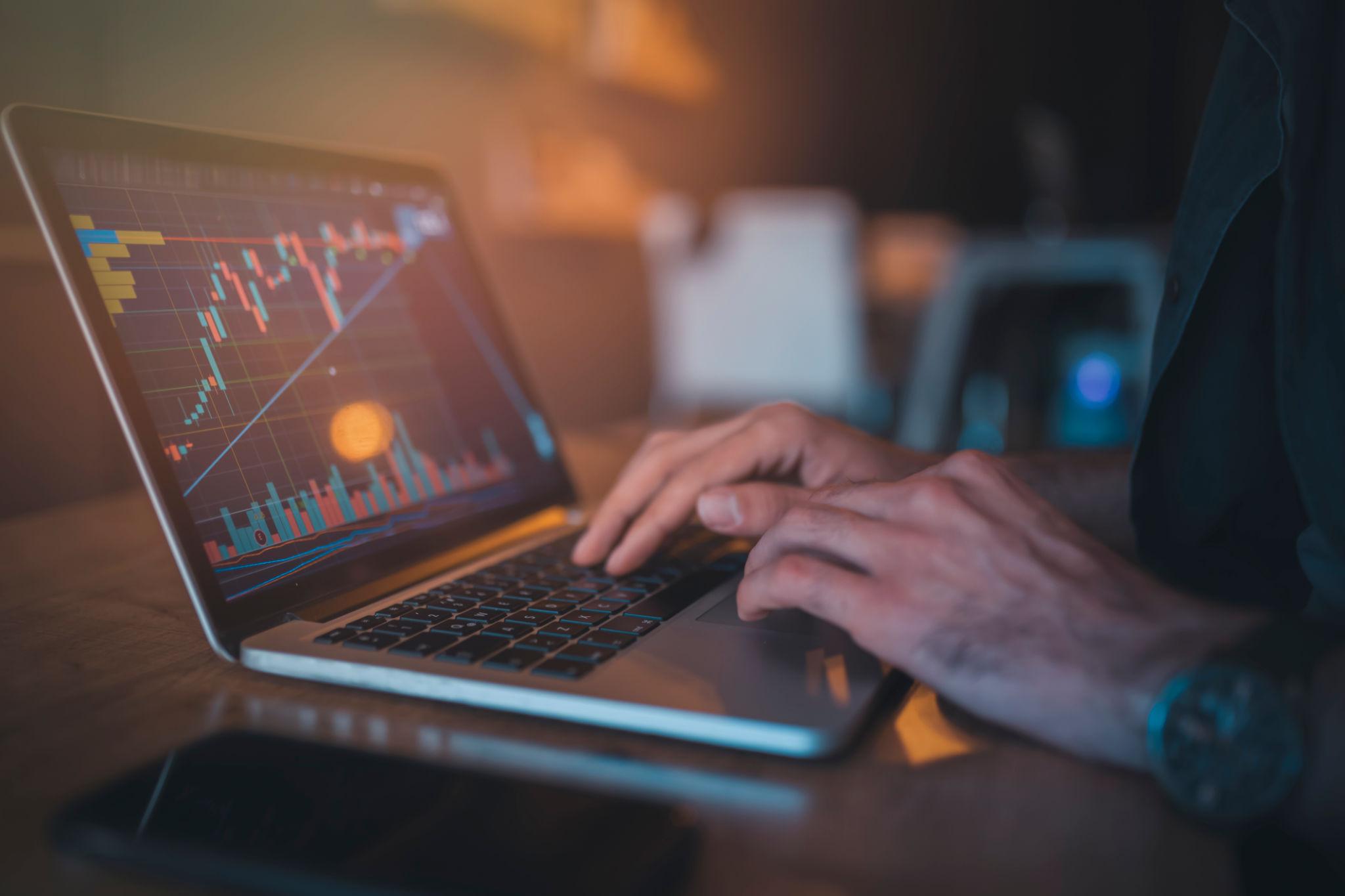 Global market volatility displayed on financial trading screens across European markets