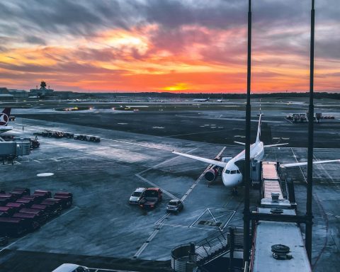 Hamburg Airport terminal during security incident