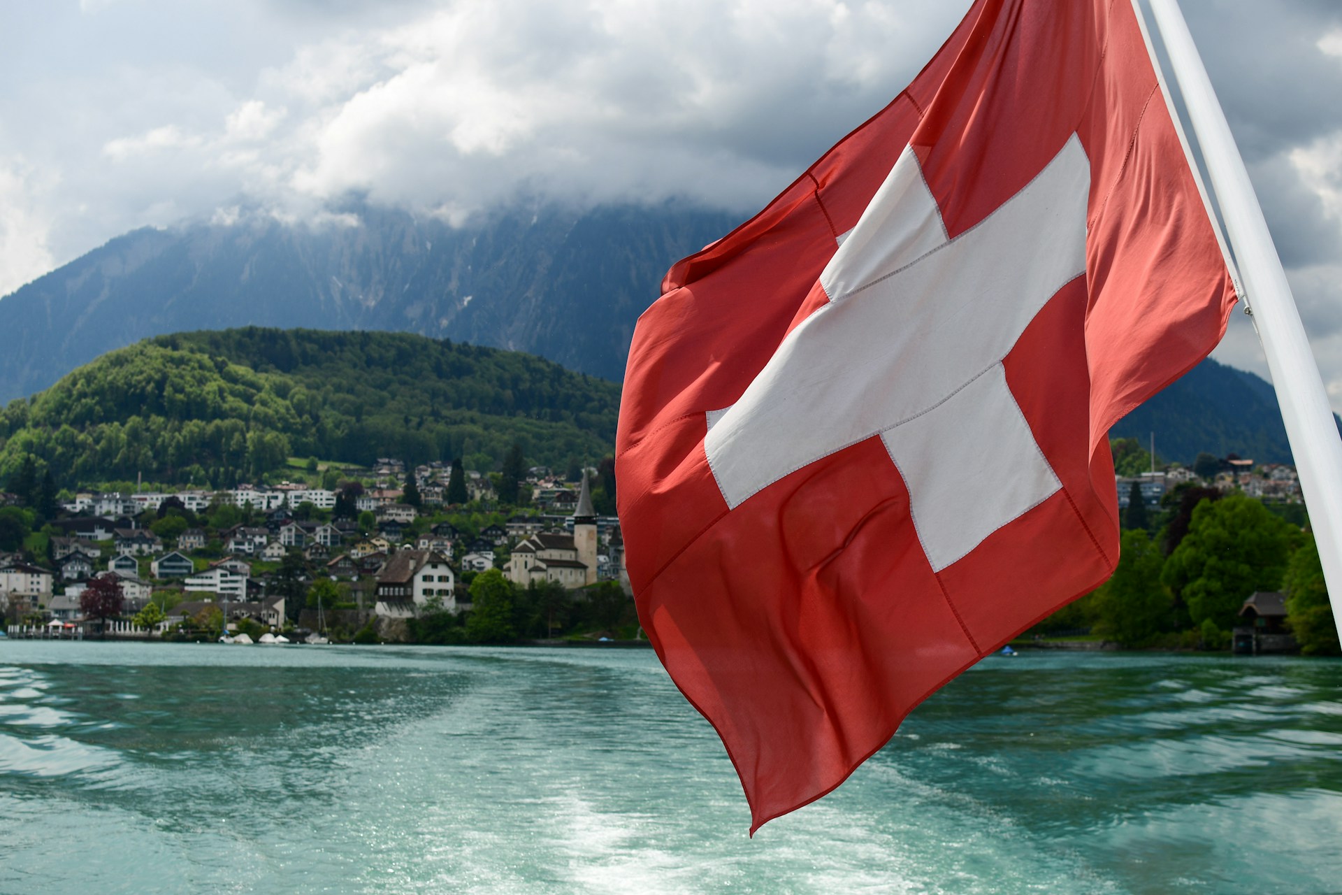A quiet street in Switzerland during population cap vote