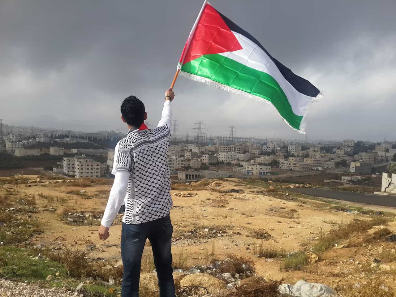 Palestinian village near West Bank sites
