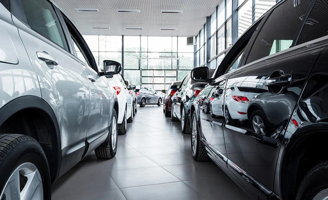 Showroom lot filled with stock after UK car sales grow 6%
