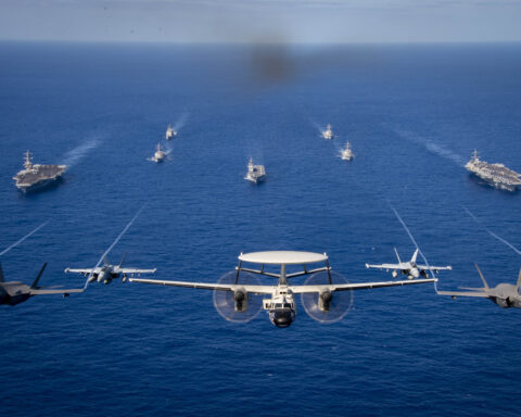 US Central Command naval fleet deployment during Persian Gulf military tensions