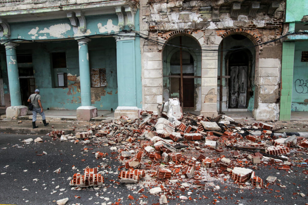 Emergency teams respond following Cuba earthquake today