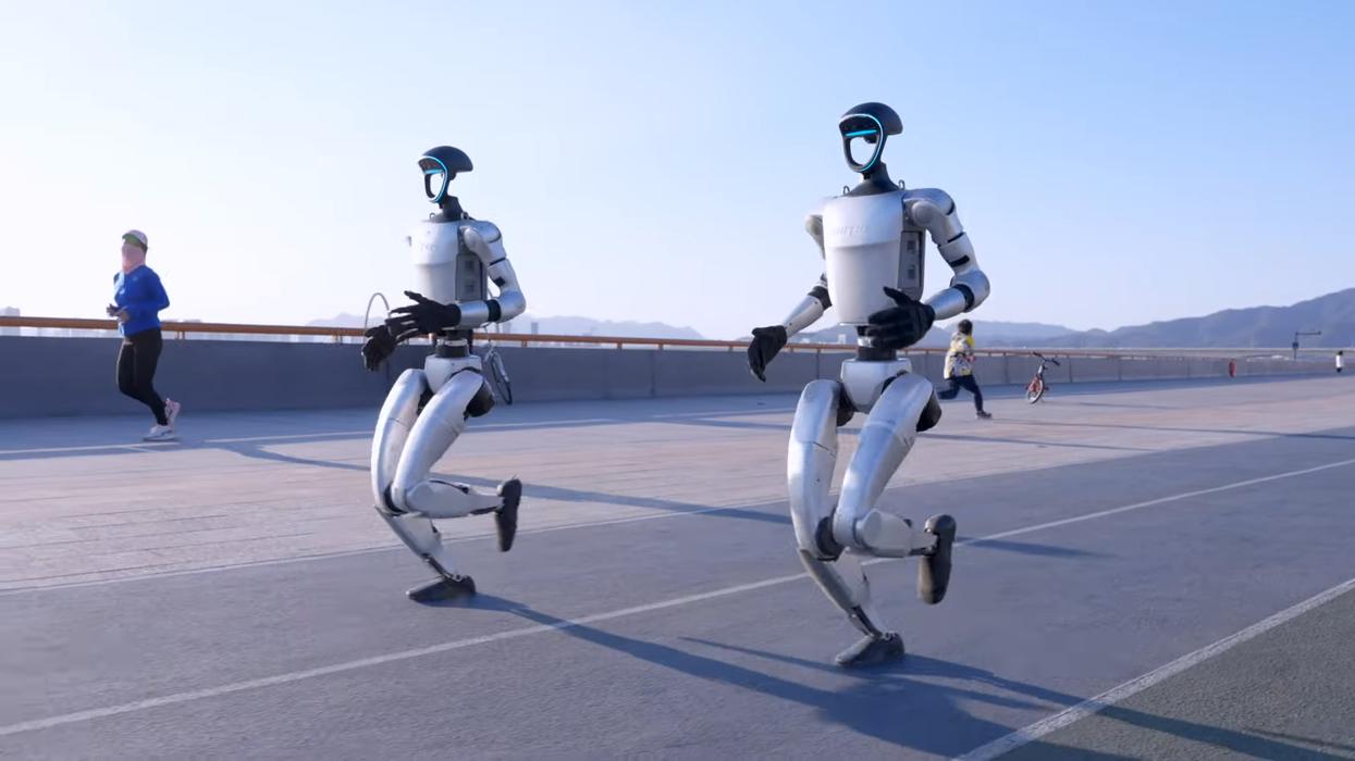 artificial intelligence sports robots competing with human runners marathon