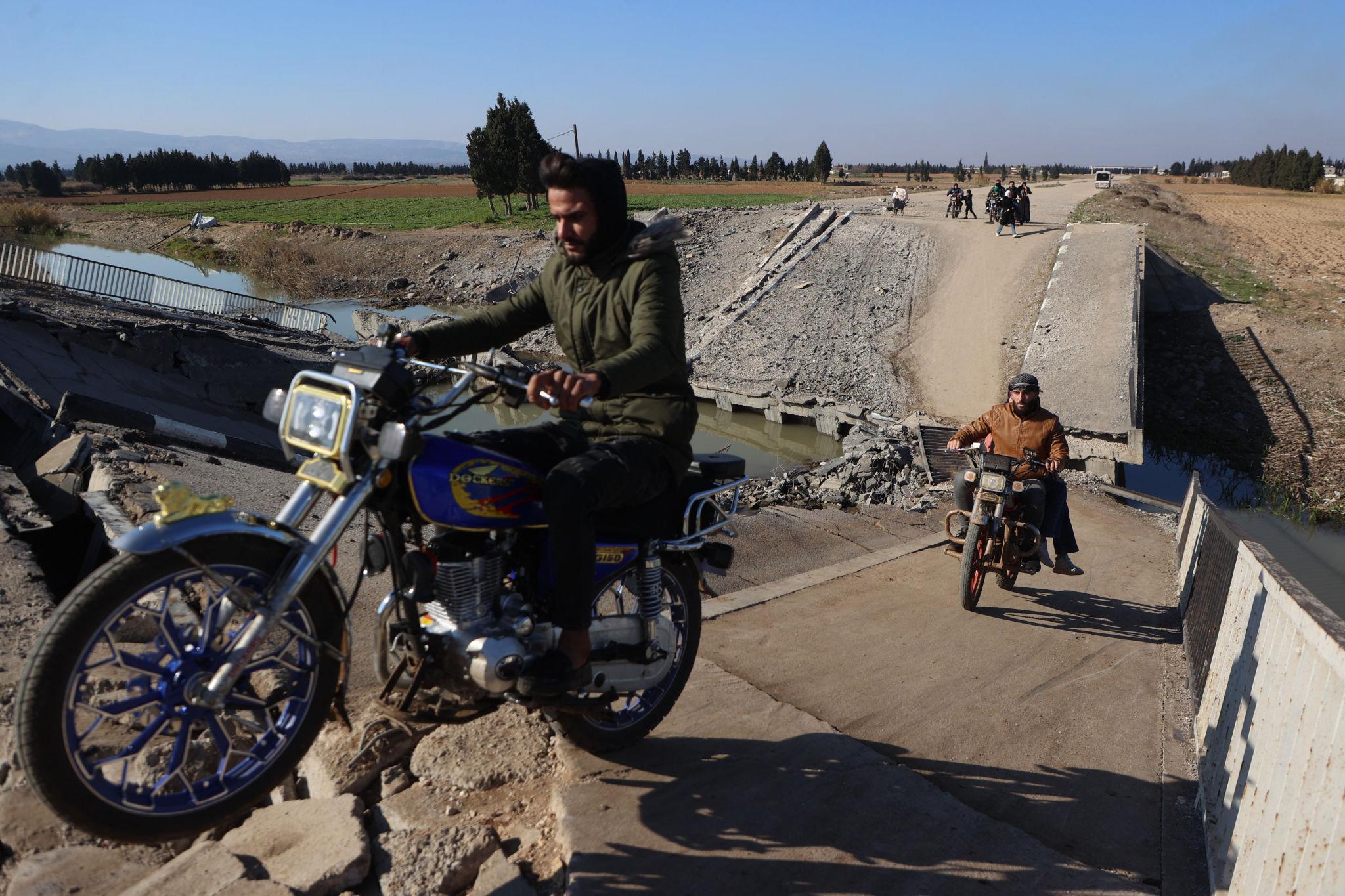 Syria infrastructure projects rebuilding major roads and highways