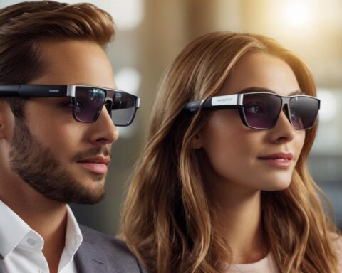 luxury wearable technology augmented reality glasses display