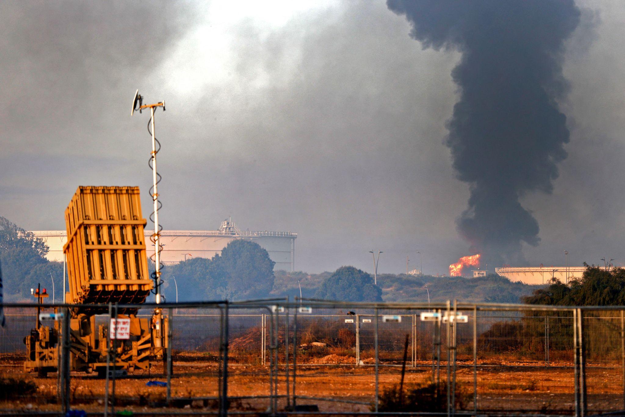 Haifa oil refinery strike impact on Bazan refinery complex Israel
