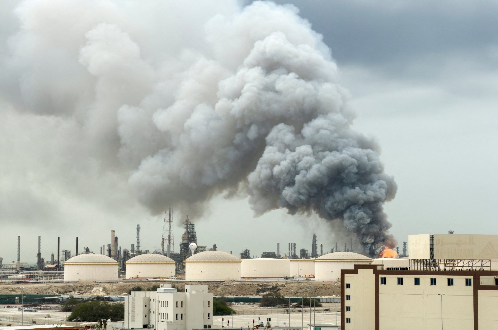 Middle East infrastructure attack drone strike targeting oil and gas infrastructure