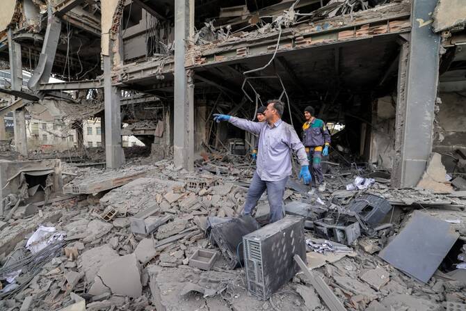 Tehran hospital damage after strike hits major medical facility in Iran capital