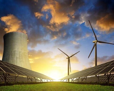 global energy transition trends illustrating clean energy mix including nuclear solar and wind
