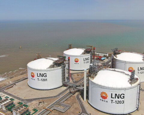 Durban port energy project aerial view at Durban South Africa 2026