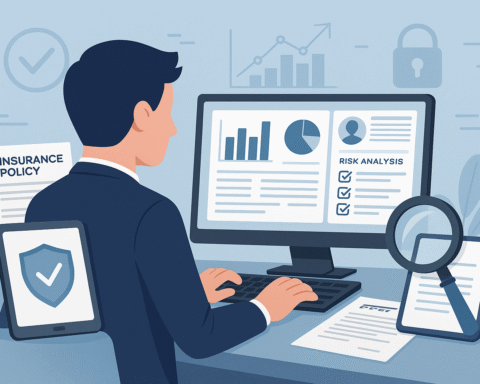Analysts reviewing risk models in the specialty insurance market environment
