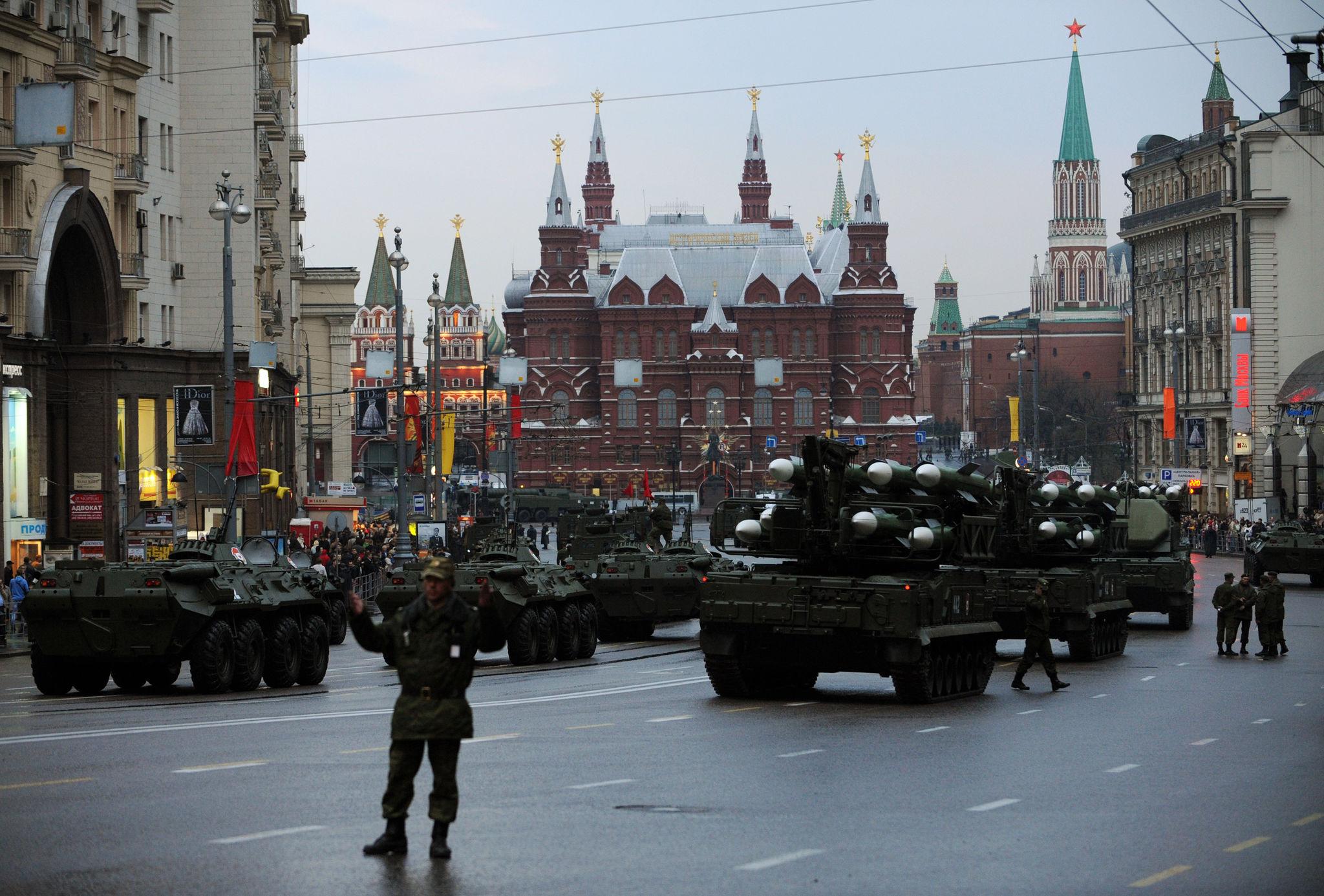 Vladimir Putin attends event amid Russia security concerns in Moscow