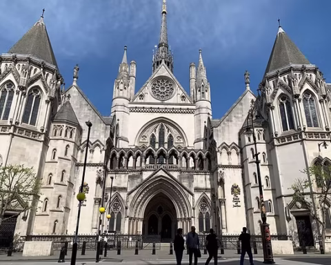 London police investigation scene secured with police cordon tape