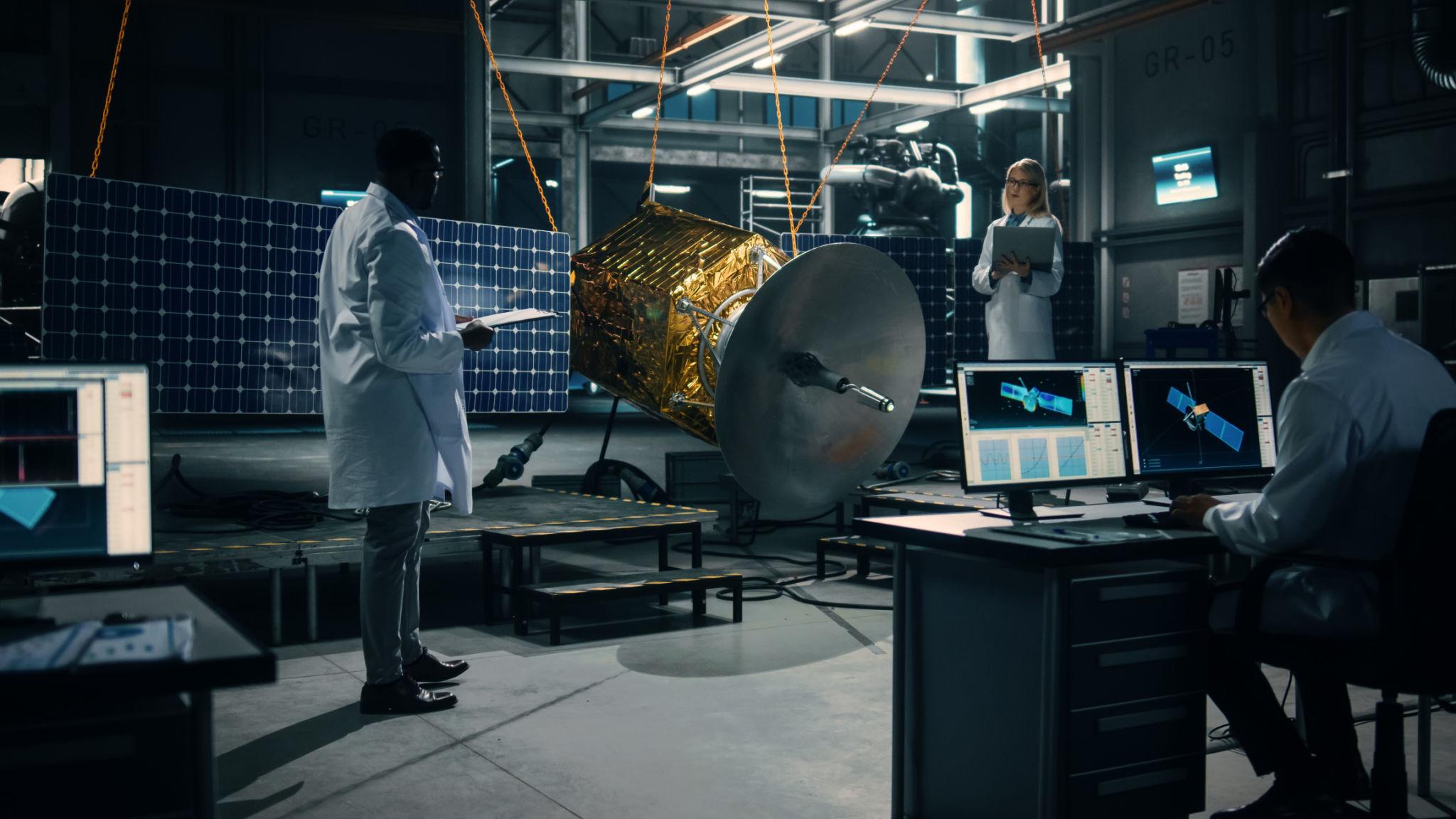 STMicro Targets $3 Billion Space Chip Revenue as Satellite Demand Surges Geneva 2026 4 STMicro space chip revenue semiconductor chip close up